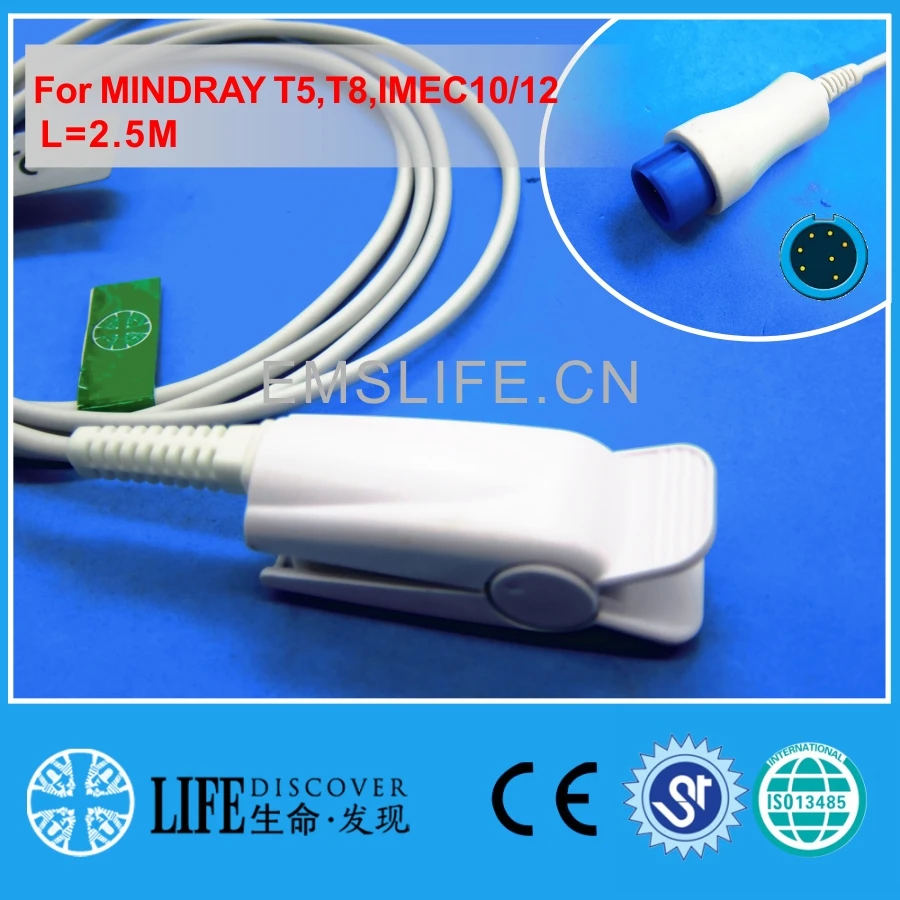 

Lonmg cable NK finger clip spo2 for MINDRAY T5,T8,IMEC10,12 patient monitor