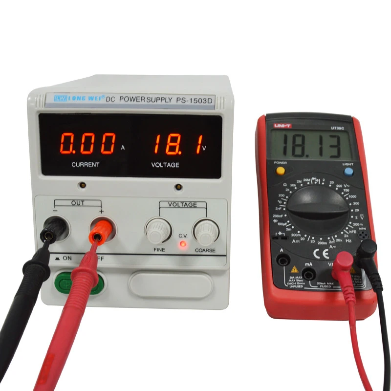 PS 1503D Регулируемый источник питания 15 V 0 3A цифровой дисплей ремонт телефона DC 110 220