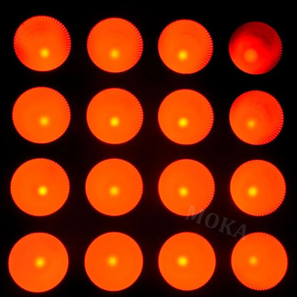 6 шт./лот диско-свет 16 головок 30 Вт RGB светодиодная Пиксельная панель Блиндер