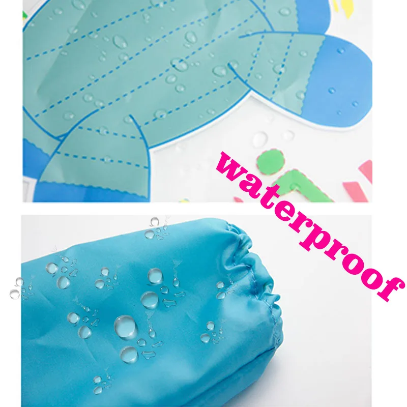 Baby Bibs Burp Children Cartoon Drawing Eating Feeding cloths Waterproof Long Sleeve Infant Newborn Bib Apron Saliva Towel |