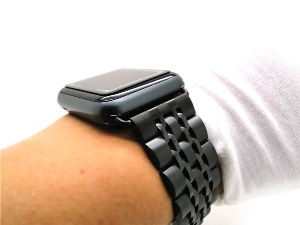 Высококачественный ремешок для часов из нержавеющей стали для Apple Watch Series 3 2 1 38 мм 42 мм металлический сменный ремешок для iwatch 321