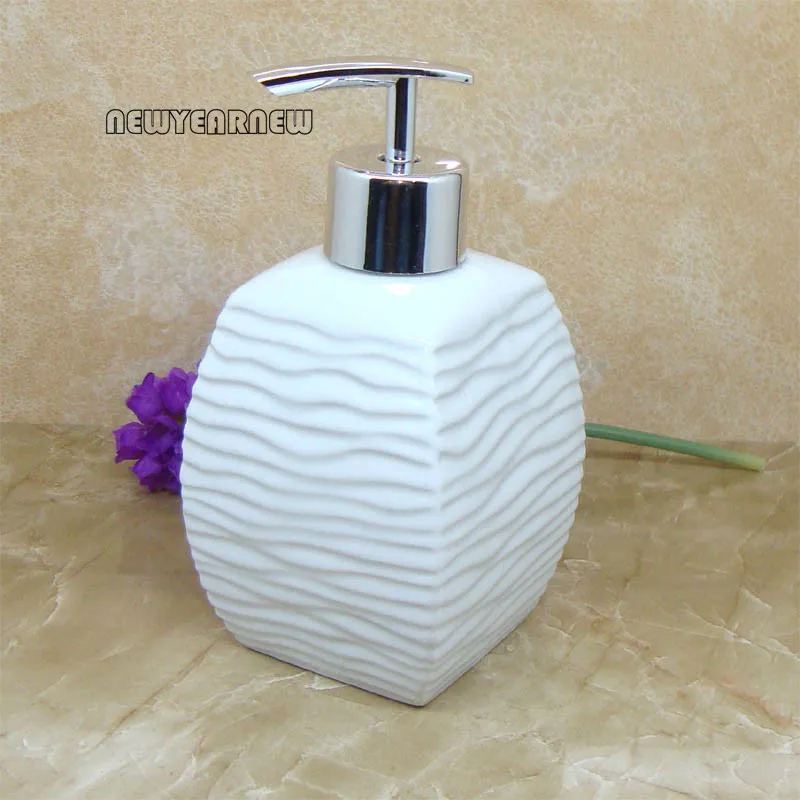 NEWYEARYEAR 350ML Ceramic hand washing liquid Bottling Hotel soap dispenser Emulsion creative Bathroom accessories Set Gift | Дом и сад