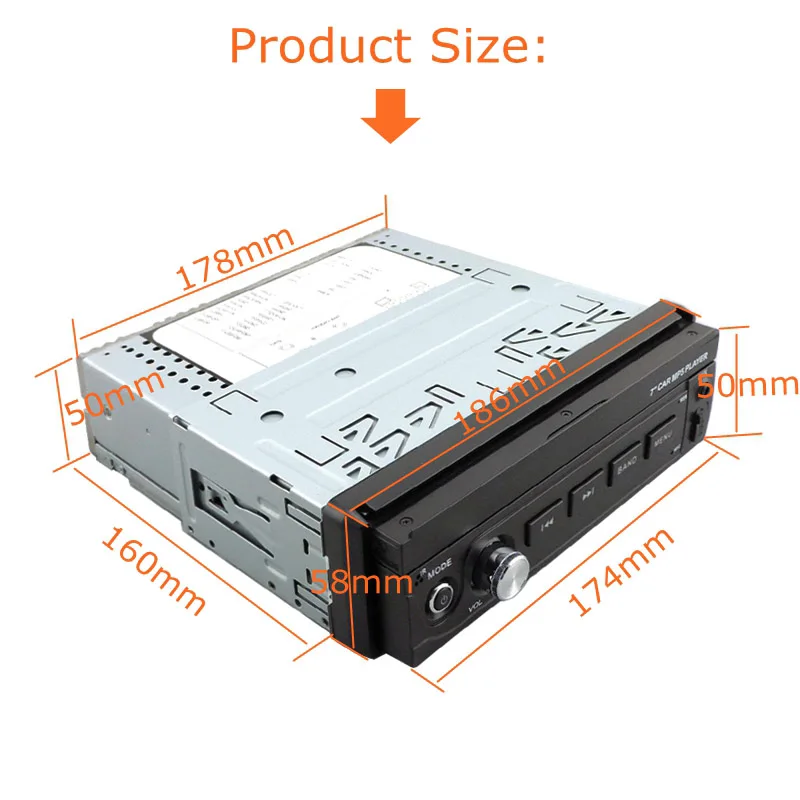 1 Din Android 6 0 автомобиль DVD радио плеер 7 &quot600*1024 универсальный для Nissan vw kia Mazda gps