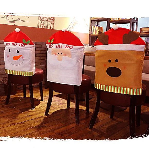 Новое событие для рождественской вечеринки De noël шляпа стула с Санта Клаусом и
