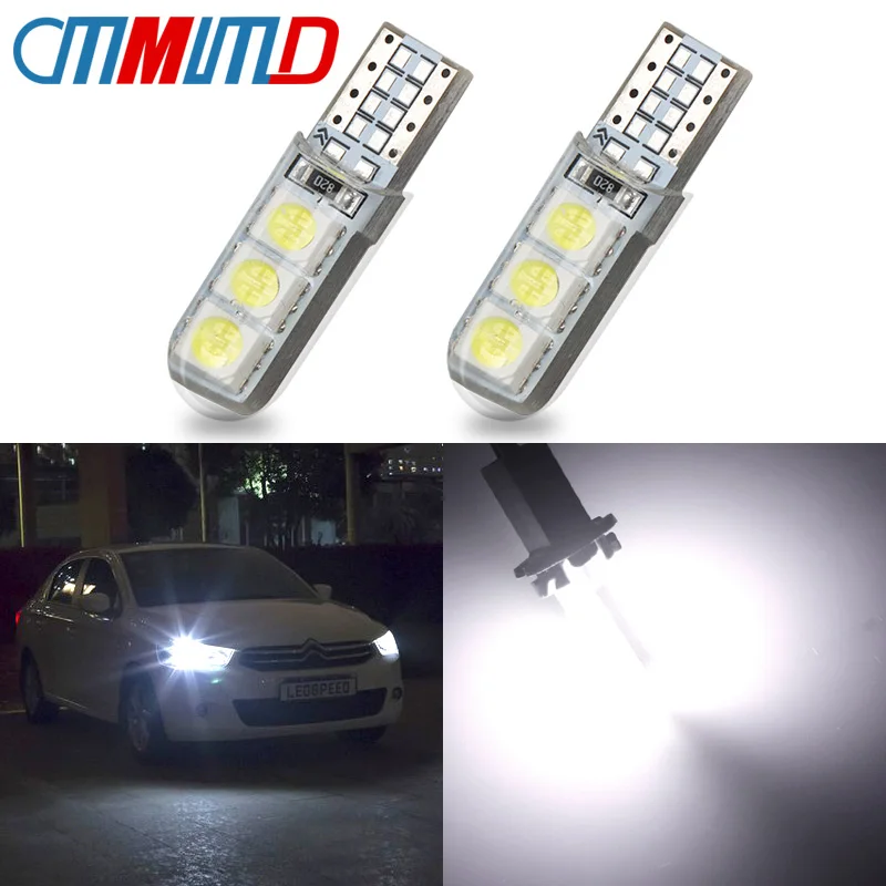 2 шт. светодиодные лампы T10 LED s 194 W5W 6 SMD 5050 для салона автомобиля|Сигнальная лампа| |