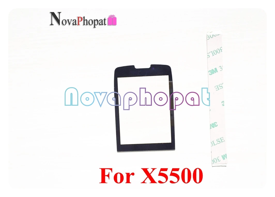 Черный Передний стеклянный экран Novaphopat для Philips Xenium X5500 / X623 E570/E560 внешняя