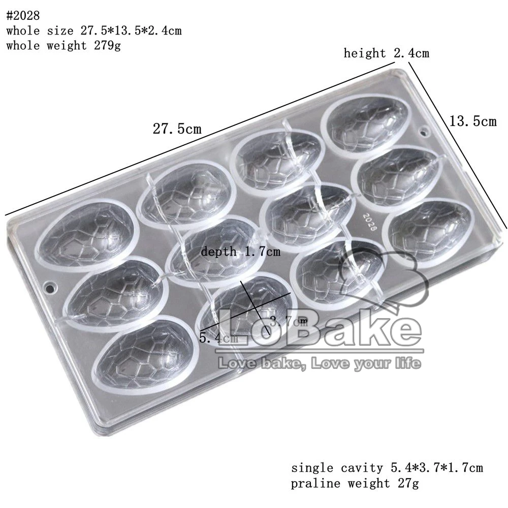 Новый пищевой поликарбонатный динозавр в форме яйца 12 дюймов|polycarbonate shapes|chocolate