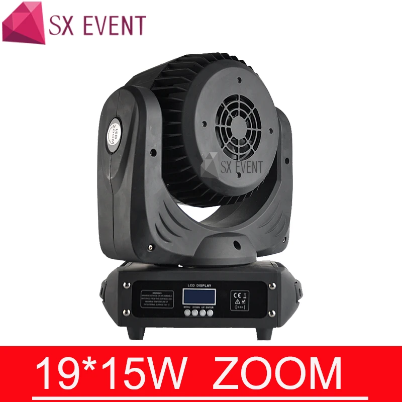 4 шт светильник s + 1 шт. F чехол 19x15 Вт RGBW 4in1 стирка/луч/зум DMX512 Moving головной