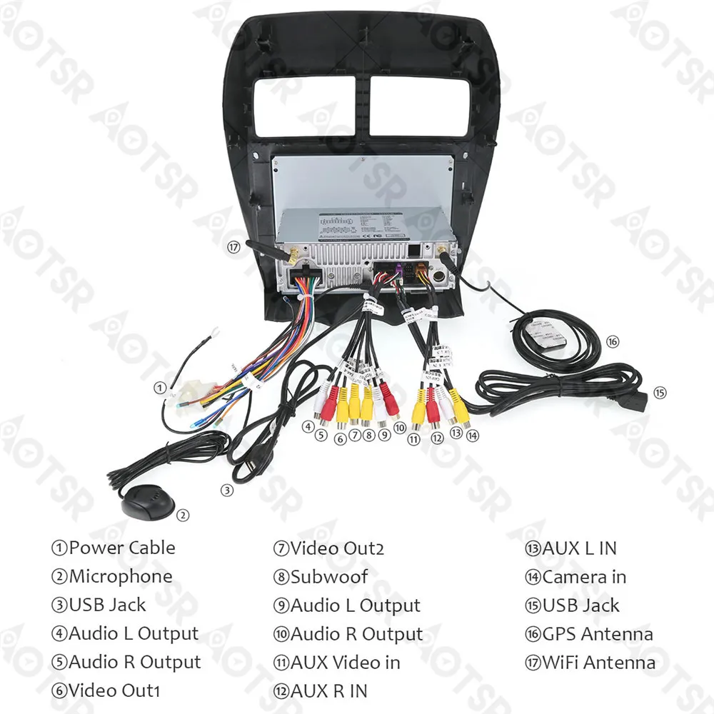 Aotsr Android 8 0 7 1 GPS навигация автомобиля нет DVD плеер для MITSUBISHI ASX RVR Outlander Sport 2010 2014