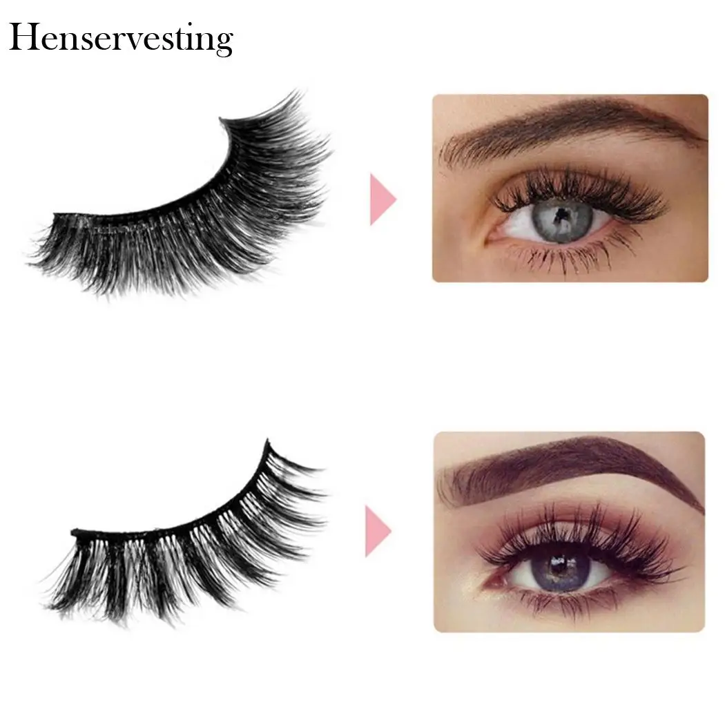 Ресницы норки Ложные 3D завивки мягкие тонкие трехмерные накладные