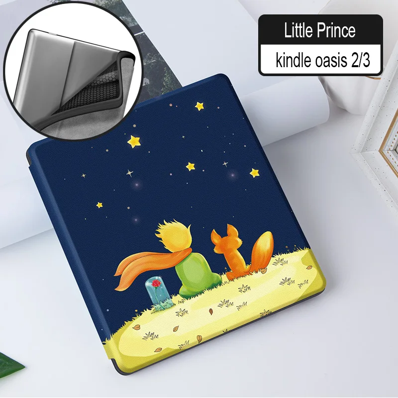 Ультратонкий Мягкий Магнитный чехол для " Kindle Oasis 2/3(& Release) eReader для Kindle Oasis / Auto Sleep/Wake - Цвет: Child and fox