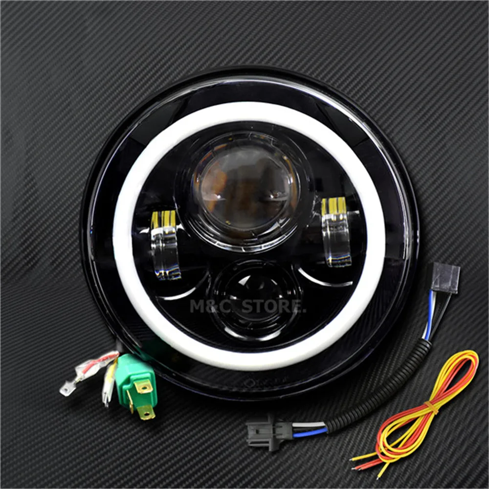 Налобный фонарь светодиодный 7 дюймов для мотоциклов H4 H13|headlamp led|headlights headlightmotorcycle