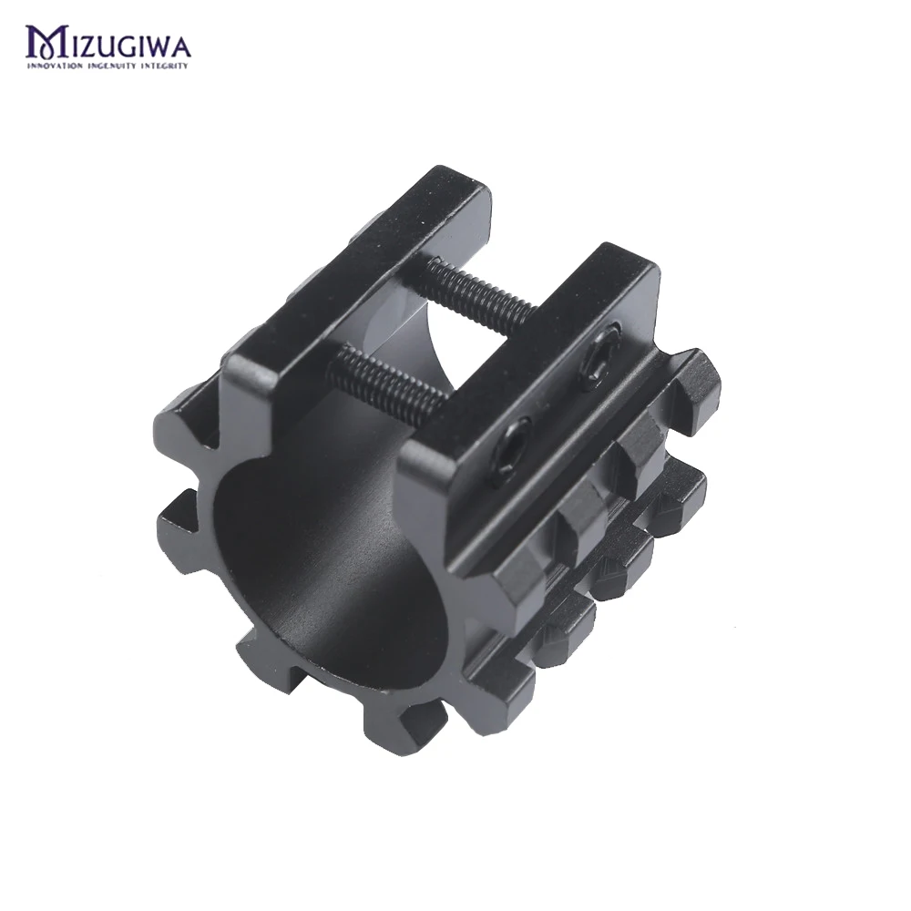 Крепление для оптического прицела Mizugiwa 25,4 мм с 5 боковыми рейками 20 мм Picatinny Rail Scope Mount Base Adapter Hunting Accessories Caza on.