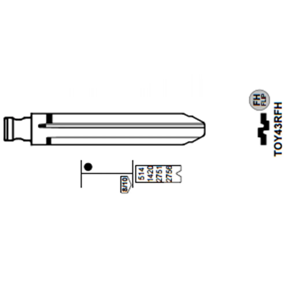 KEYECU 20 шт./лот KEYDIY Универсальные пульты дистанционного управления Flip KD/VVDI/JMD Blade 02 #