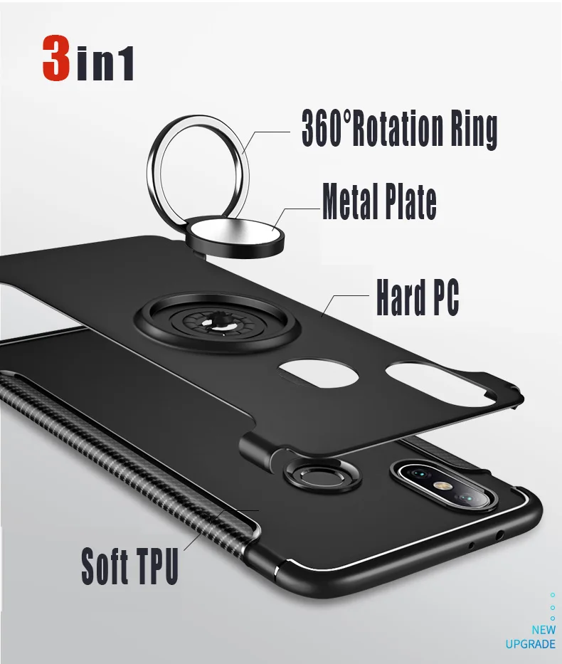 С автомобильным держателем противоударный защитный чехол для Xio mi Red mi Note 5 6 7 Pro Чехол для Xiaomi mi 9 SE mi 8 Lite A2 F1 на Red mi 5 Plus S2