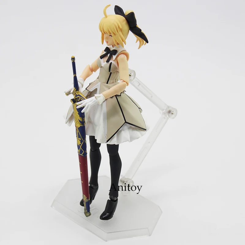 Fate Grand Order Figma EX-038 Saber Lily Altria Pendragon ПВХ фигурка Коллекционная модель игрушки 14,5 см