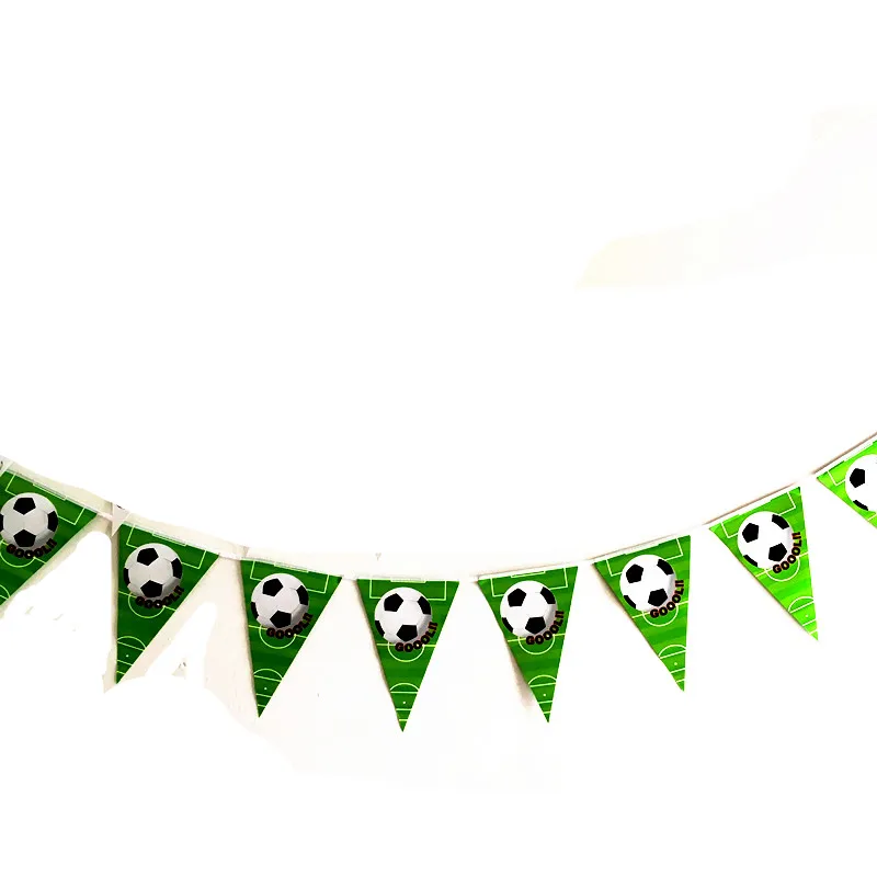 1 шт. Детские вечерние баннеры на тему футбола день рождения бумажные для