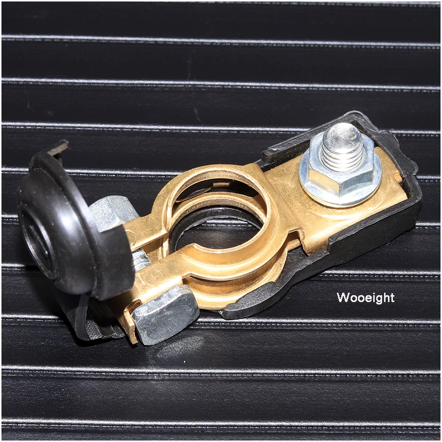 Wooeight 2Pcs Universal Car Battery Positive Negative Terminal Clamp Clips Protection Covers Connector For Benz BMW VW Honda|Провод