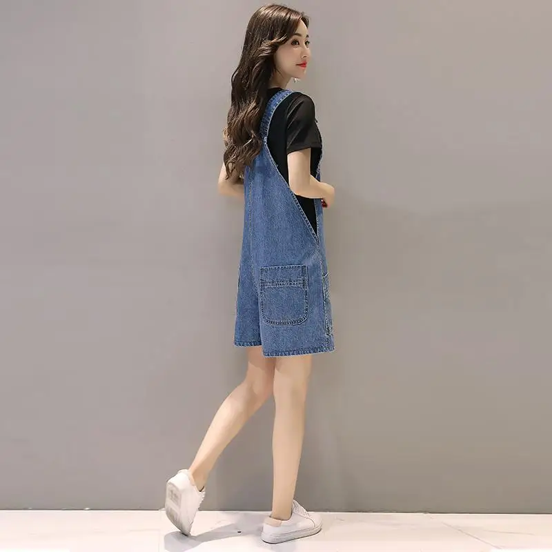 Женский джинсовый комбинезон летние комбинезоны из джинсовой ткани женские