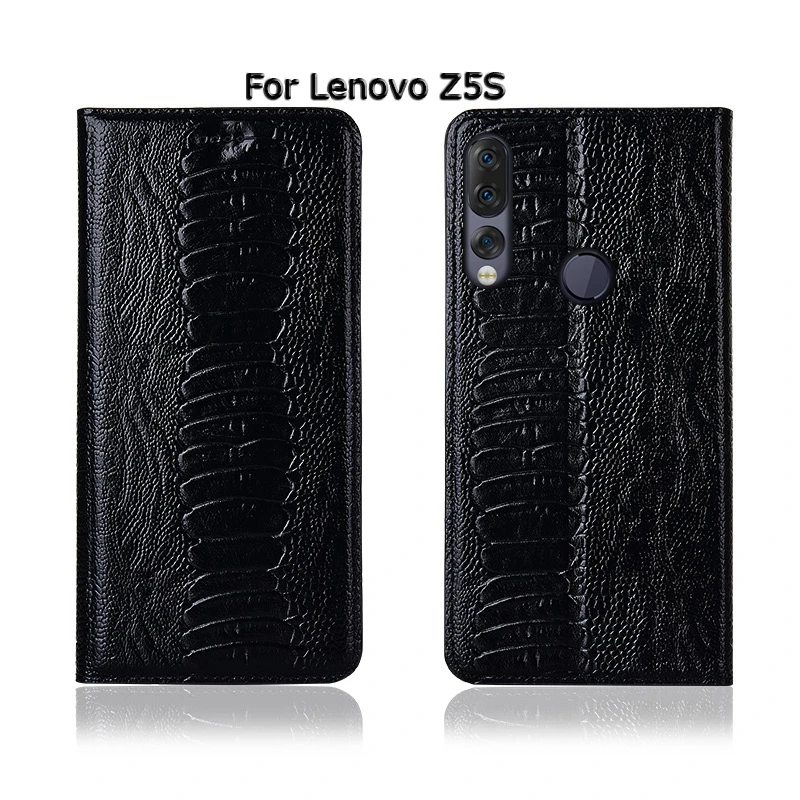 Чехол для телефона Ostrich Foot Grain для lenovo Z5 Z5s Z6 Pro GT, флип-чехол с подставкой и карманом для карт, чехол из натуральной кожи
