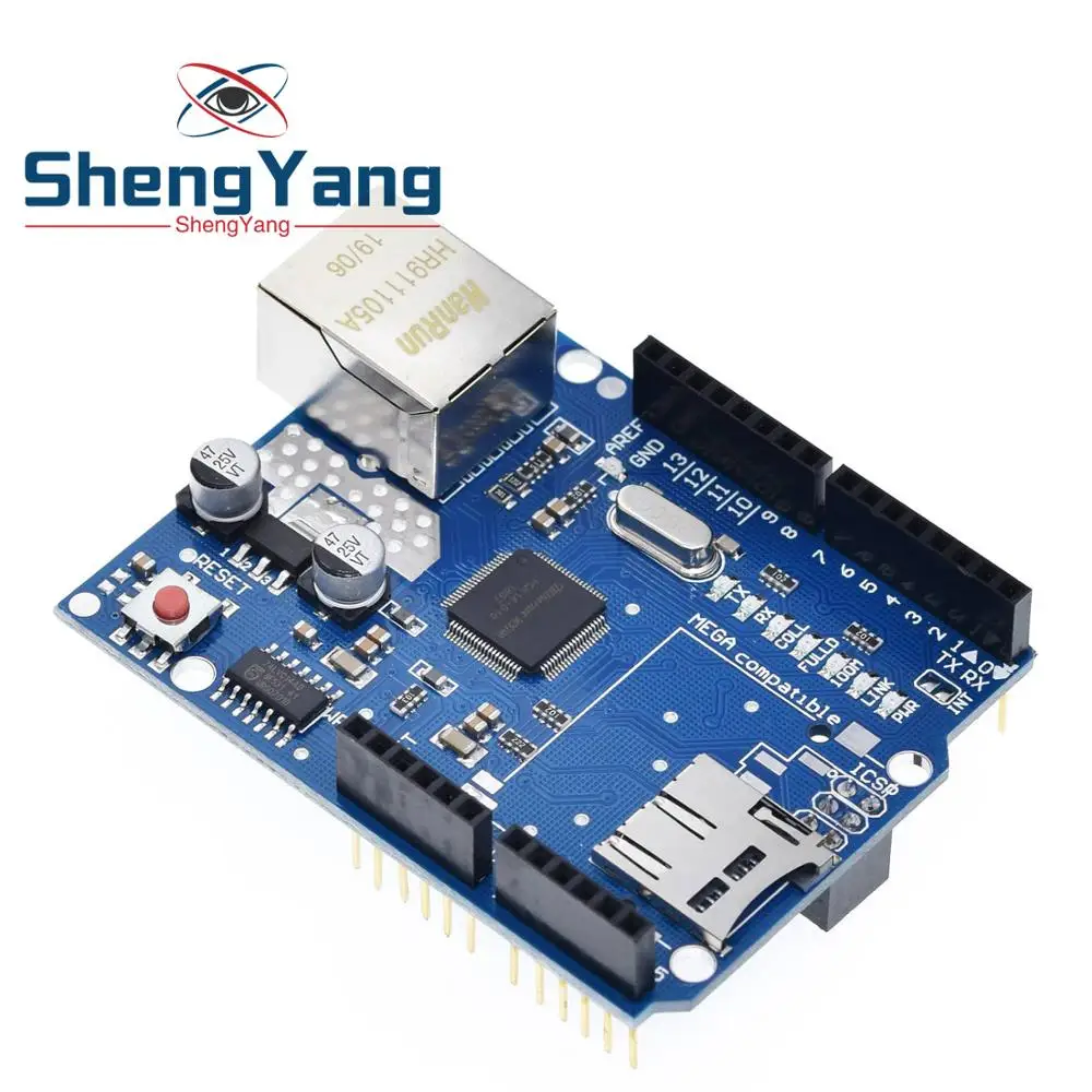 ShengYang 1 шт. экран Ethernet W5100 R3 UNO Mega 2560 1280 328 UNR макетная плата|Интегральные схемы| |