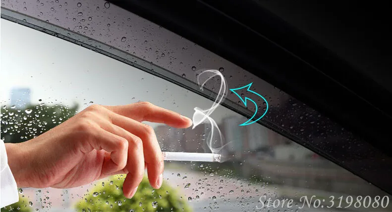 4PCS/SET Car Deflector FOR TOYOTA CHR 2016-2019 Window Door Visor With Steel Trim Weather Rain Sun Wind Guard Accessories | Автомобили и