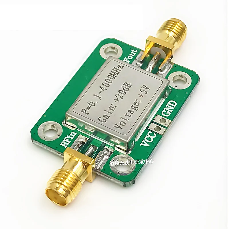 LNA 0 1 MHZ 4000 MHz 20 db широкоплоский усилитель для FM ВЧ ОВЧ/UHF Ham Радио пульт