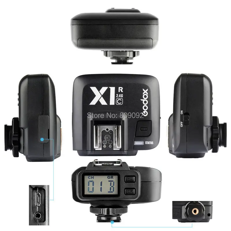 Беспроводной пульт дистанционного управления GODOX X1R-C 32 канала TTL 1/8000 с приемник