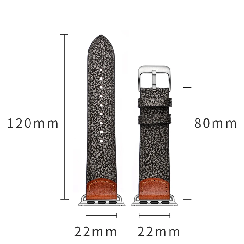 Ремешок из натуральной кожи для apple watch band 44 мм 42 40 38 браслет с каменным узором