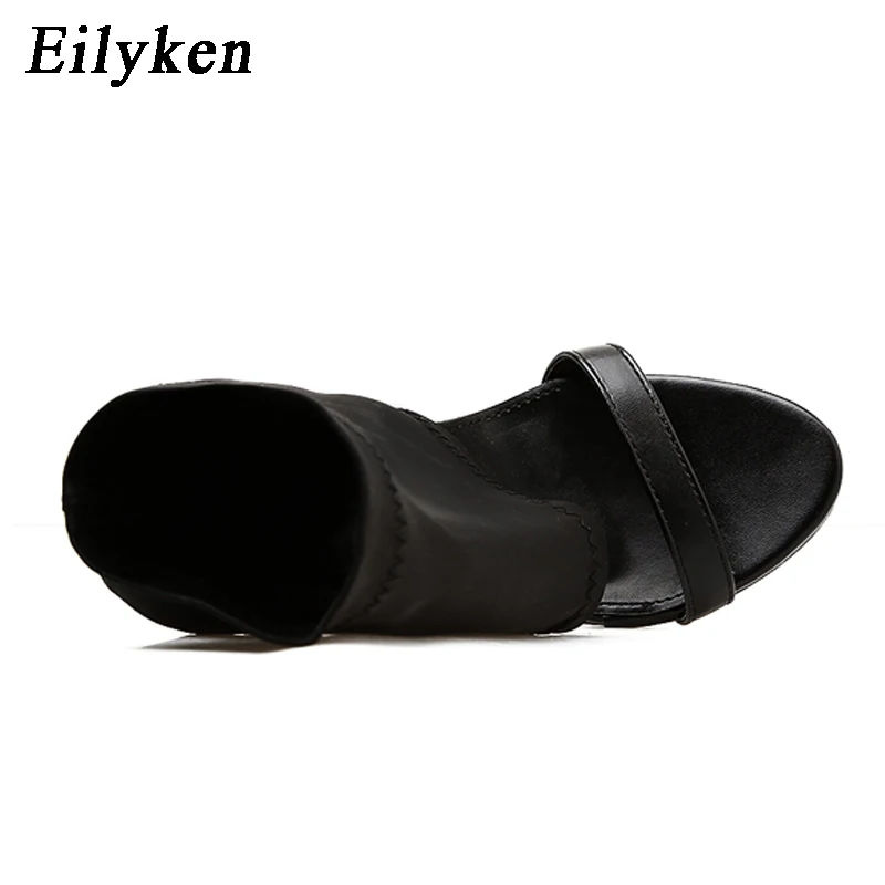 Eilyken/Новинка года; женские сандалии сексуальный Гладиатор; открытые сандалии обувь с открытым носком Женские Ботильоны на каблуке Размеры 35-40