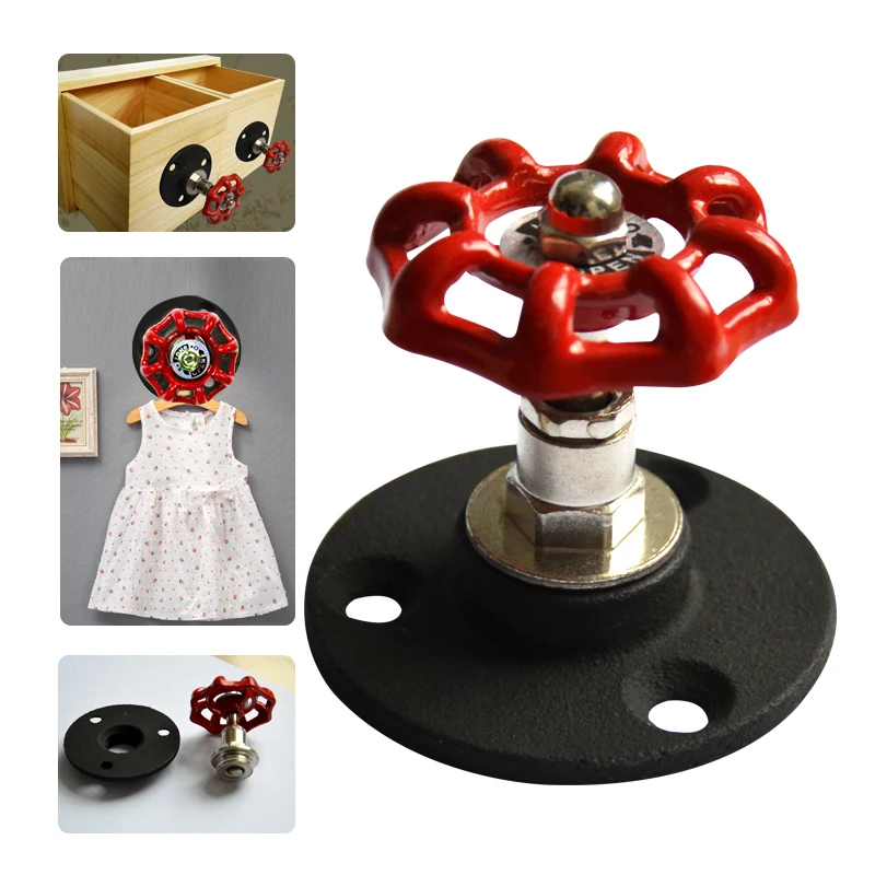 1 шт. Ретро чугунный фланцевый настенный крючок для клапана сделай сам ручное