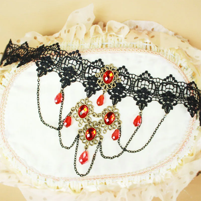 12 шт./лот готическое ожерелье в форме капли воды преувеличенные элегантные