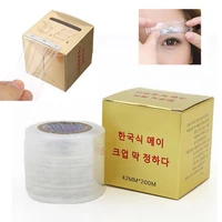1 box plastic eyelash remover clear wrap eye use preservative film professional false eyelashes extension permanent makeup tool