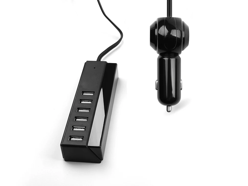 SeenDa 6 портов USB Автомобильное зарядное устройство 65 Вт 13A автомобильное зарядное устройство для телефона для iPhone samsung планшета автомобильное зарядное устройство адаптер быстрое зарядное устройство для телефона в автомобиле
