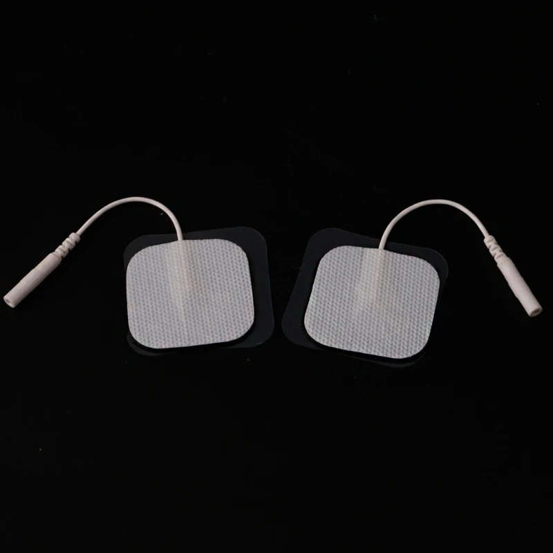 

10Pcs Replacement Electrode Pad For Massagers /Tens Units Pads 4x4cm White Cloth