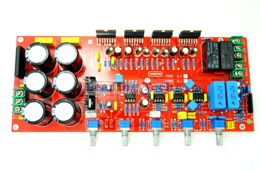 YJ TDA7294 2 1 Плата усилителя и UPC1237Speaker Защита 2*80 Вт + 160 сабвуфер | Электроника