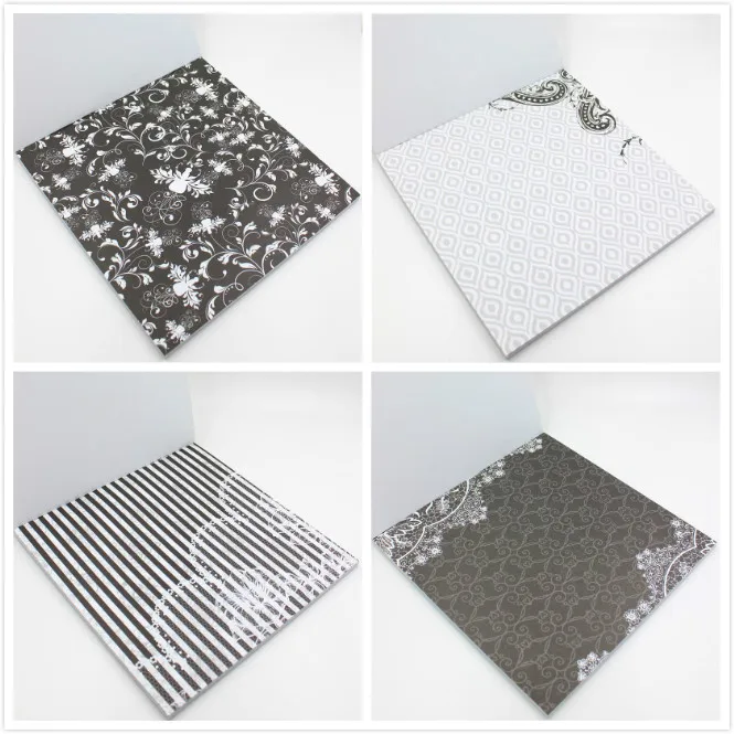 36 листов/партия винтажные черные золотые цветочные узоры | Дом и сад