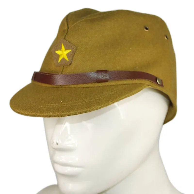 Винтажная Шерстяная кепка WW2 японского армейского сотрудника шляпа зеленого