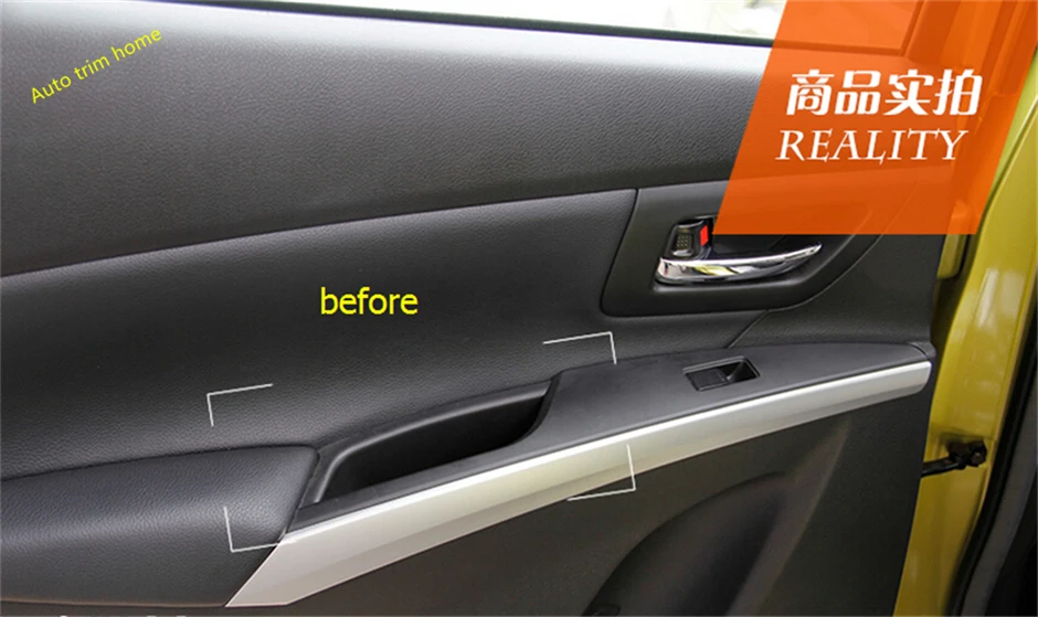 Lapetus Matte Interior Inner Door Armrest Pull Doorknob Handle Strip Cover Trim Fit For Suzuki Sx4 S-cross 2014 - 2020 | Автомобили и