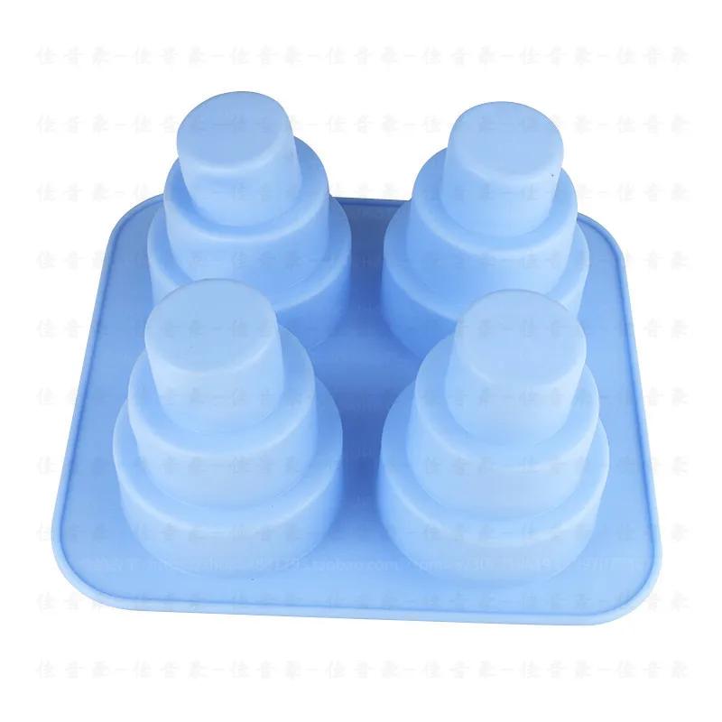

Kitchen Bakeware Cookie Tools Food silicone Diy MINI Three layer Round Mousse Birthday Baking Cake Mold Dessert Mould