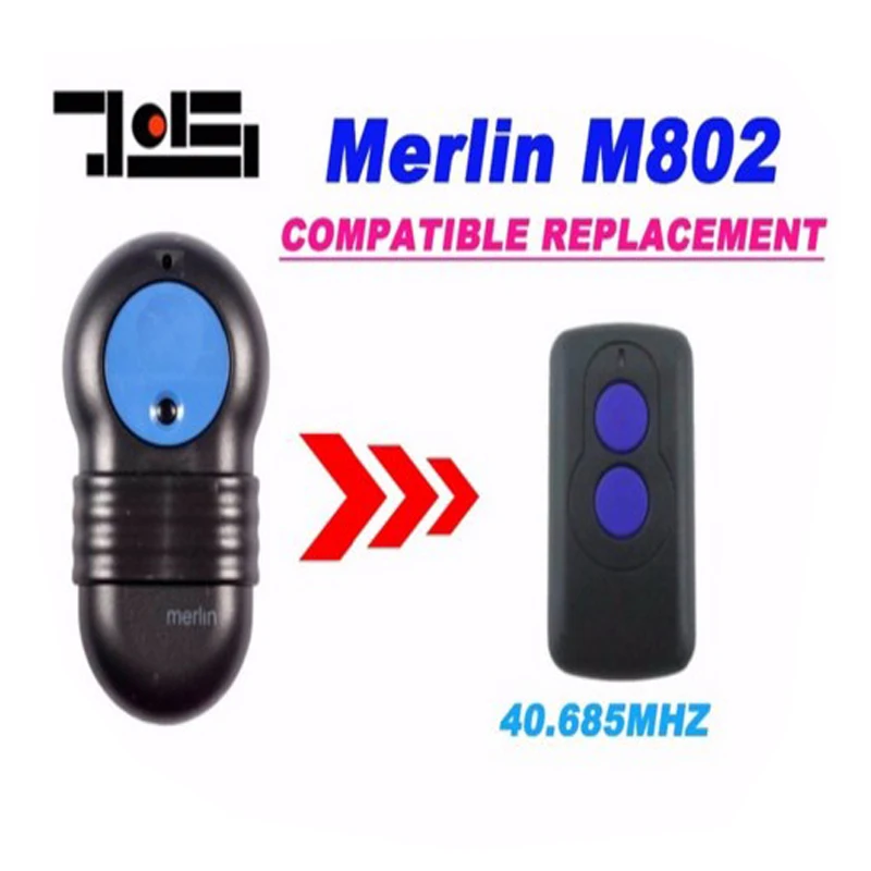 1 шт. для Merlin M802 40,685 МГц пульт дистанционного управления для гаражных дверей