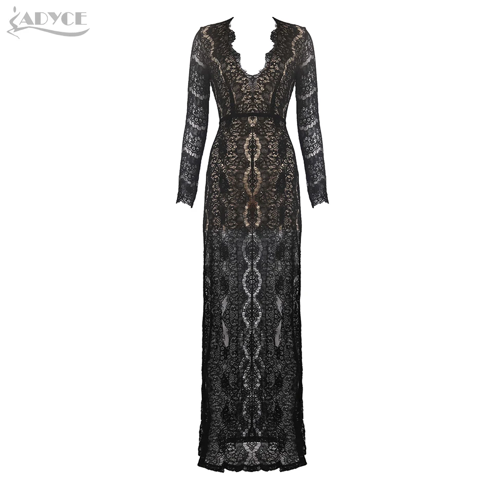 Adyce летнее женское Бандажное платье Vestidos Verano новинка 2019 сексуальное глубокий v