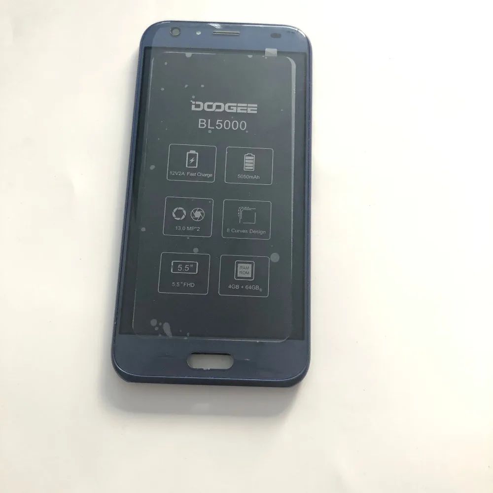Б/у ЖК-экран + сенсорный экран рамка для DOOGEE BL5000 MTK6750T Octa Core 5 'ɿHD 1920x1080