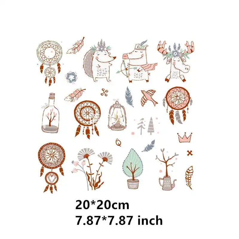 Термоклейкие нашивки в форме животных Kawaii Dreamcatcher термоклейкие наклейки с утюгом