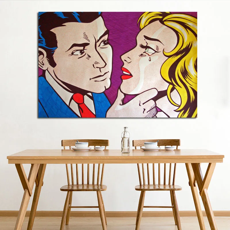 Roy Lichtenstein 48 RELIABLI ART поп-арт, настенные художественные картины для гостиной, спальни, Современная декоративная картина на холсте, без рамки - Цвет: Roy Lichtenstein 48