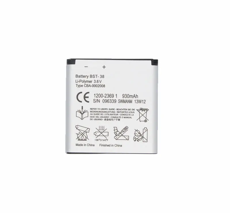 Аккумулятор Ciszean 1x для Sony Ericsson W580 W580i W760 T650 X10 W980 W995 U20i C905c S500c W580c C902 C905 BST 38 1