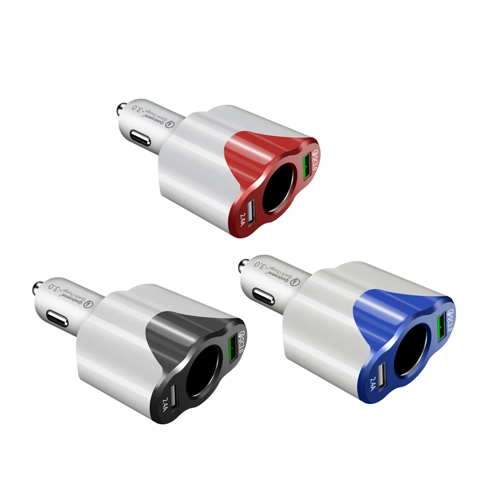 Хит продаж Автомобильный USB прикуриватель зарядное устройство 12В 24В