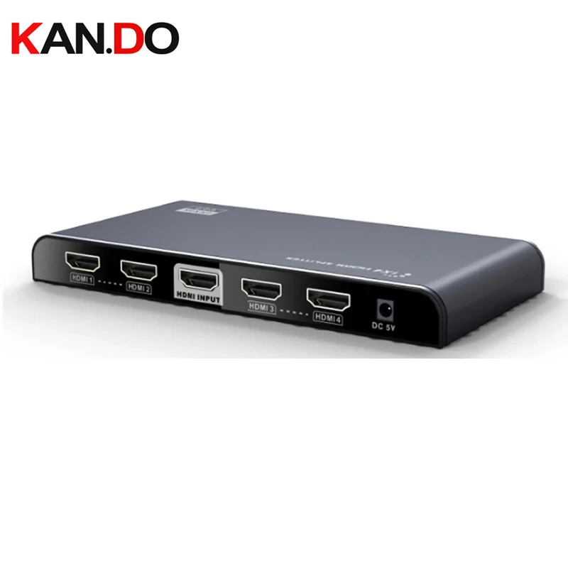 314-V2.0 Support 1X4 HDMI Splitter 4K x 2K @60Hz and 3D HDMI video splitter 4 channels HDMI splitter Converter 4 Ports 1x4 HDMI