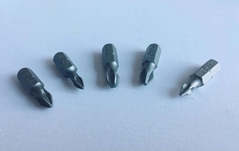 5pcs 25mm Magnetic Hex Shank anti-skid Cross Head Screwdriver batch nozzle head PH1 PH2 PH3 PZ1 PZ2 PZ3 | Инструменты