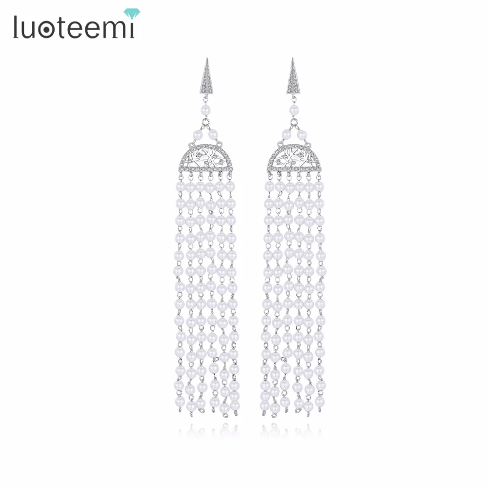 LUOTEEMI кисточкой тонкий Мода геометрический Форма прозрачные опал с твердым